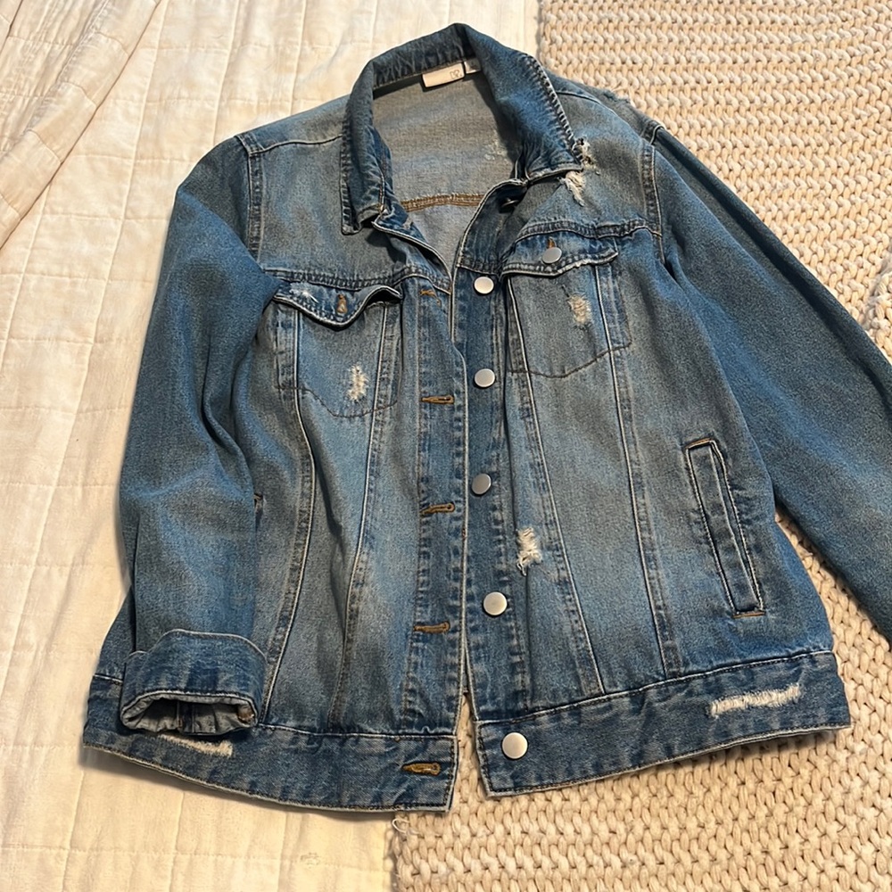 Oversized denim jacket